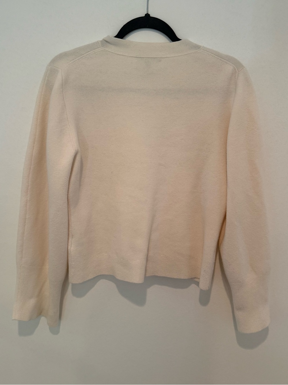 J. Crew Soft Cream V-Neck Button Front Cardigan - Picture 4 of 5